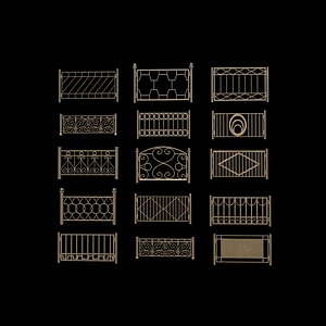 3D Railing Pack 3D model