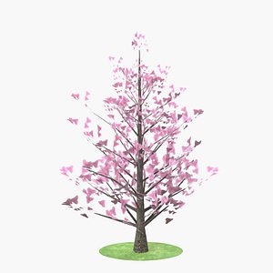 magnolia flowers 3D model