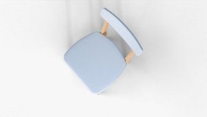Stylish Lightweight Dining Chair 3D Model