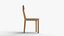 Stylish Lightweight Dining Chair 3D Model 3D model