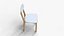 Stylish Lightweight Dining Chair 3D Model 3D model