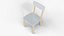 Stylish Lightweight Dining Chair 3D Model 3D model