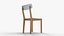 Stylish Lightweight Dining Chair 3D Model 3D model