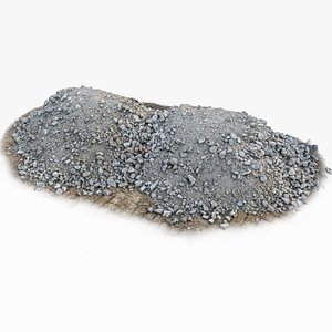 Realistic Stone Rubble Pile