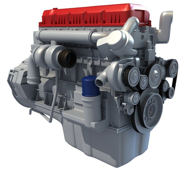 3d truck engine