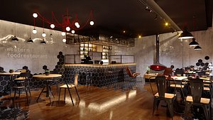 3D coffee restaurant model