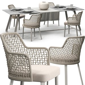 3D varaschin emma chair set