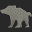 3ds max nasua raccoon modelled