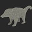 3ds max nasua raccoon modelled