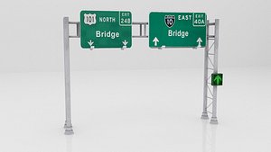Highway Signage 2 3D model