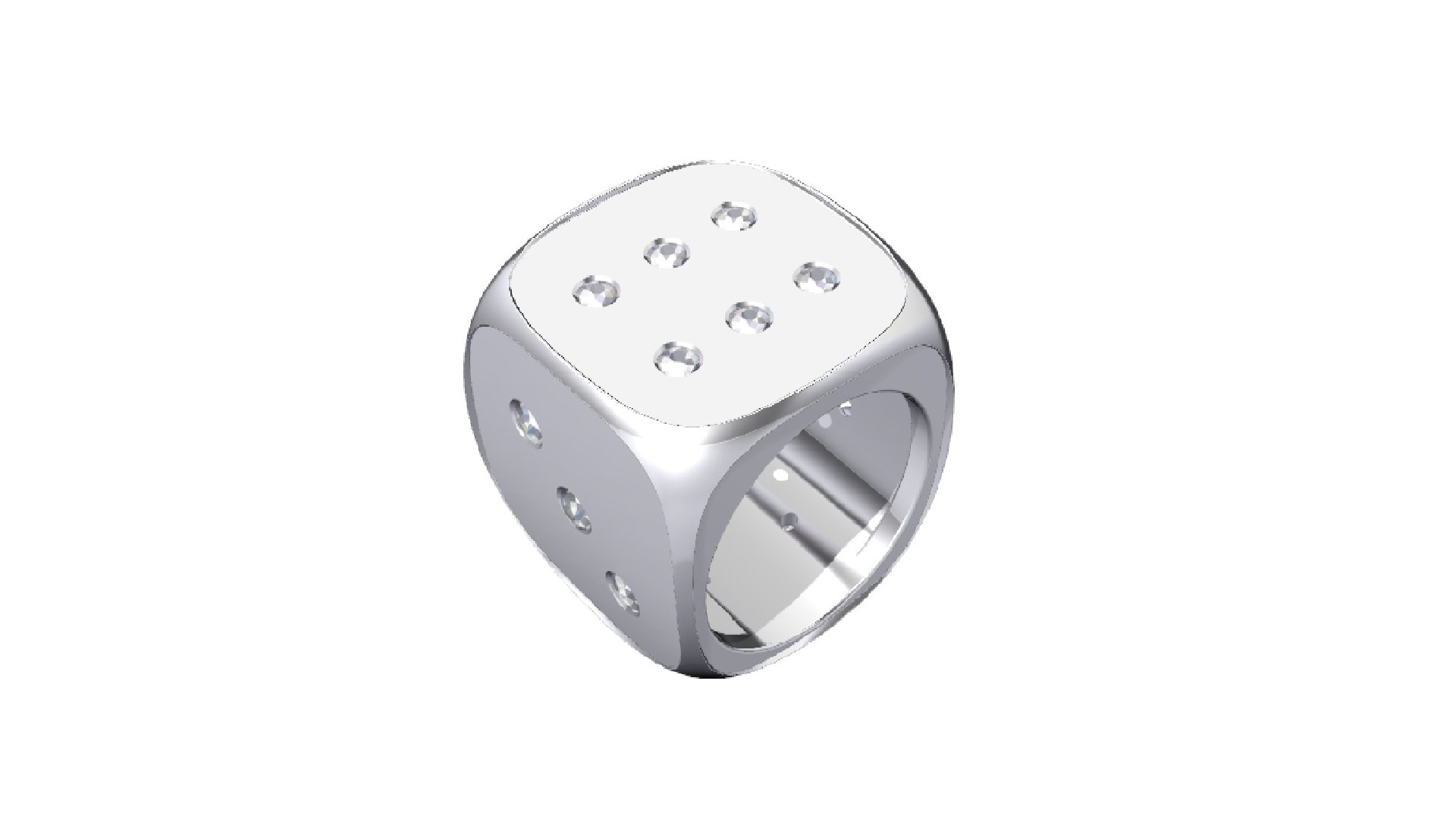 3D Model DICE MEN RING - TurboSquid 2416764
