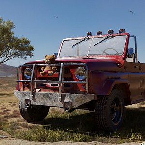 pickup vehicle car 3D model