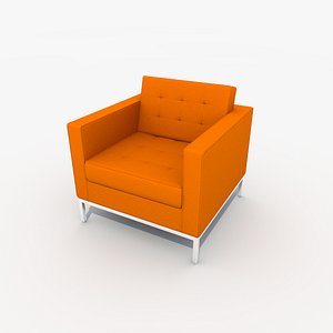 3d florence knoll lounge chair model