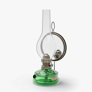 Old Petroleum Lamp 3D model