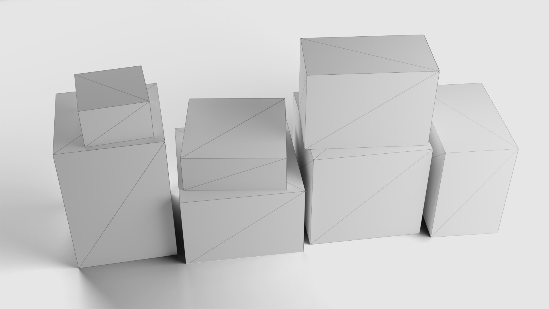 Boxes Set - Game Ready 3D Model - TurboSquid 1920772