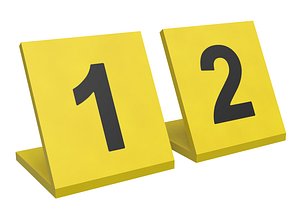 Crime Evidence Number Tag PBR 1