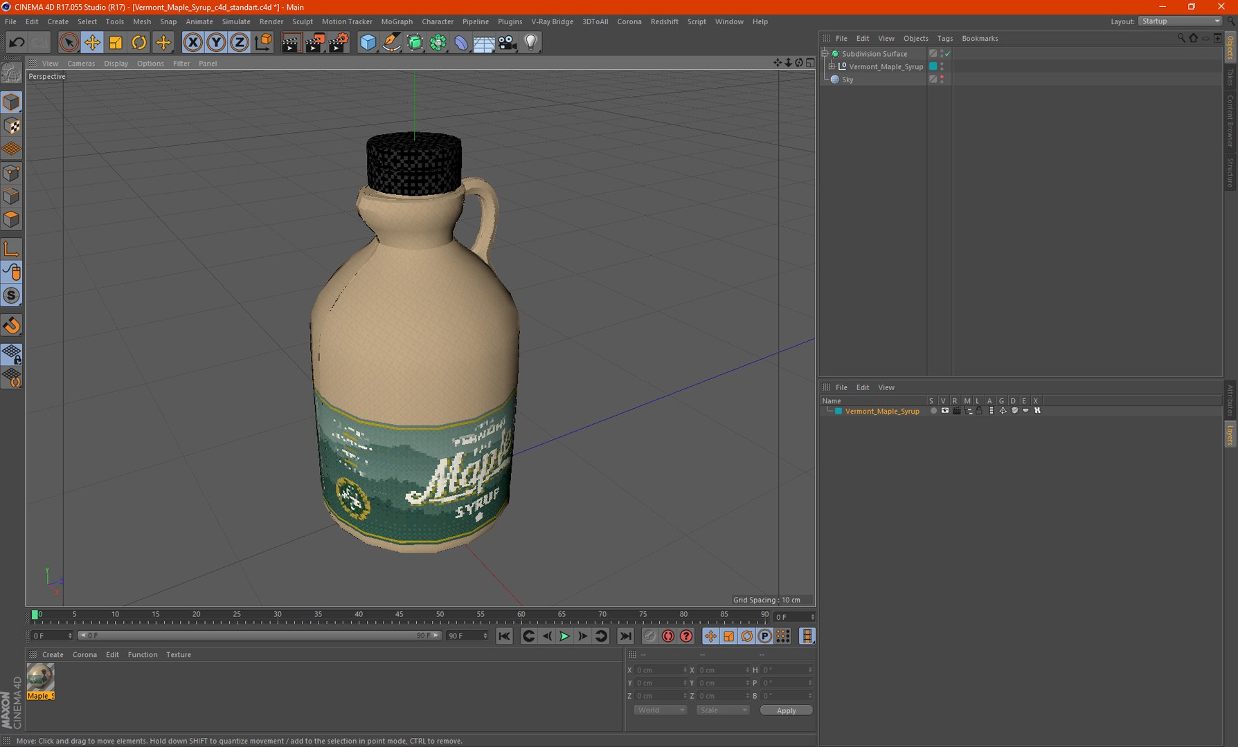 Vermont Maple Syrup 3D model - TurboSquid 2031862