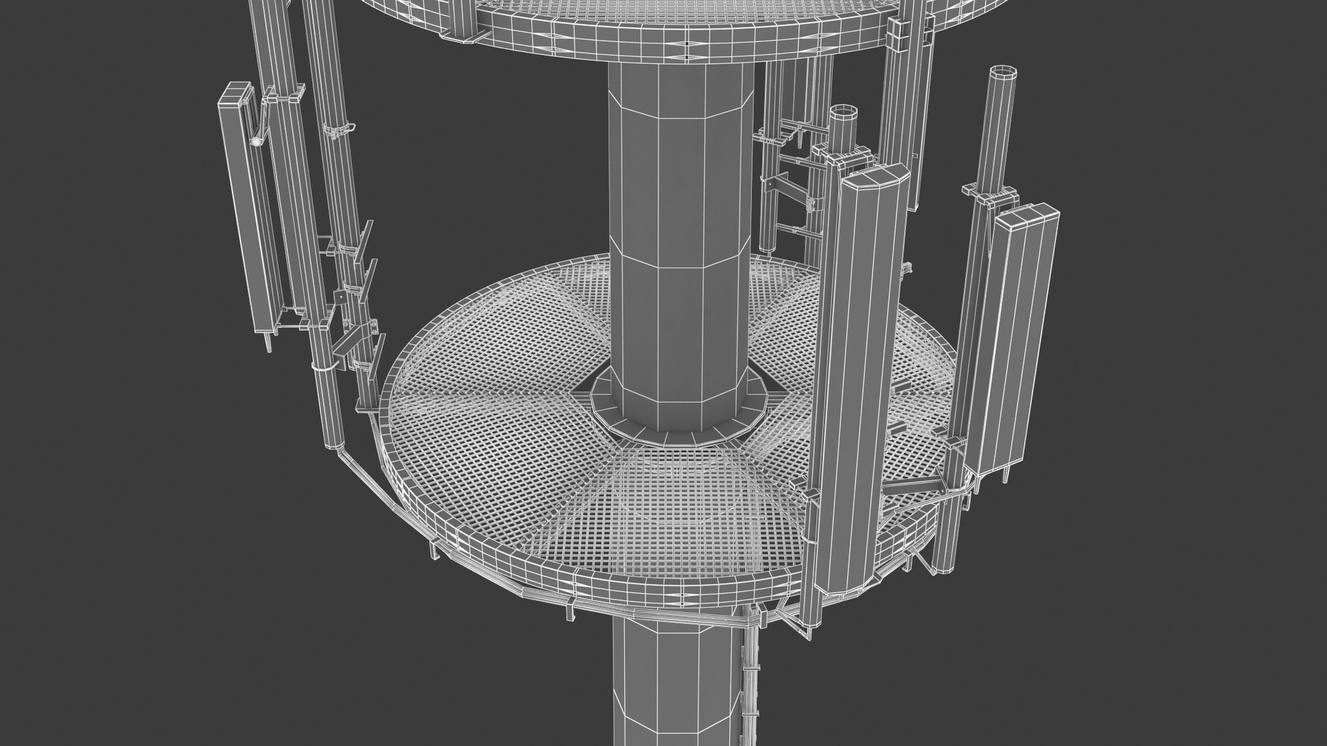 Telecommunication Tower Communication Model - TurboSquid 1704151