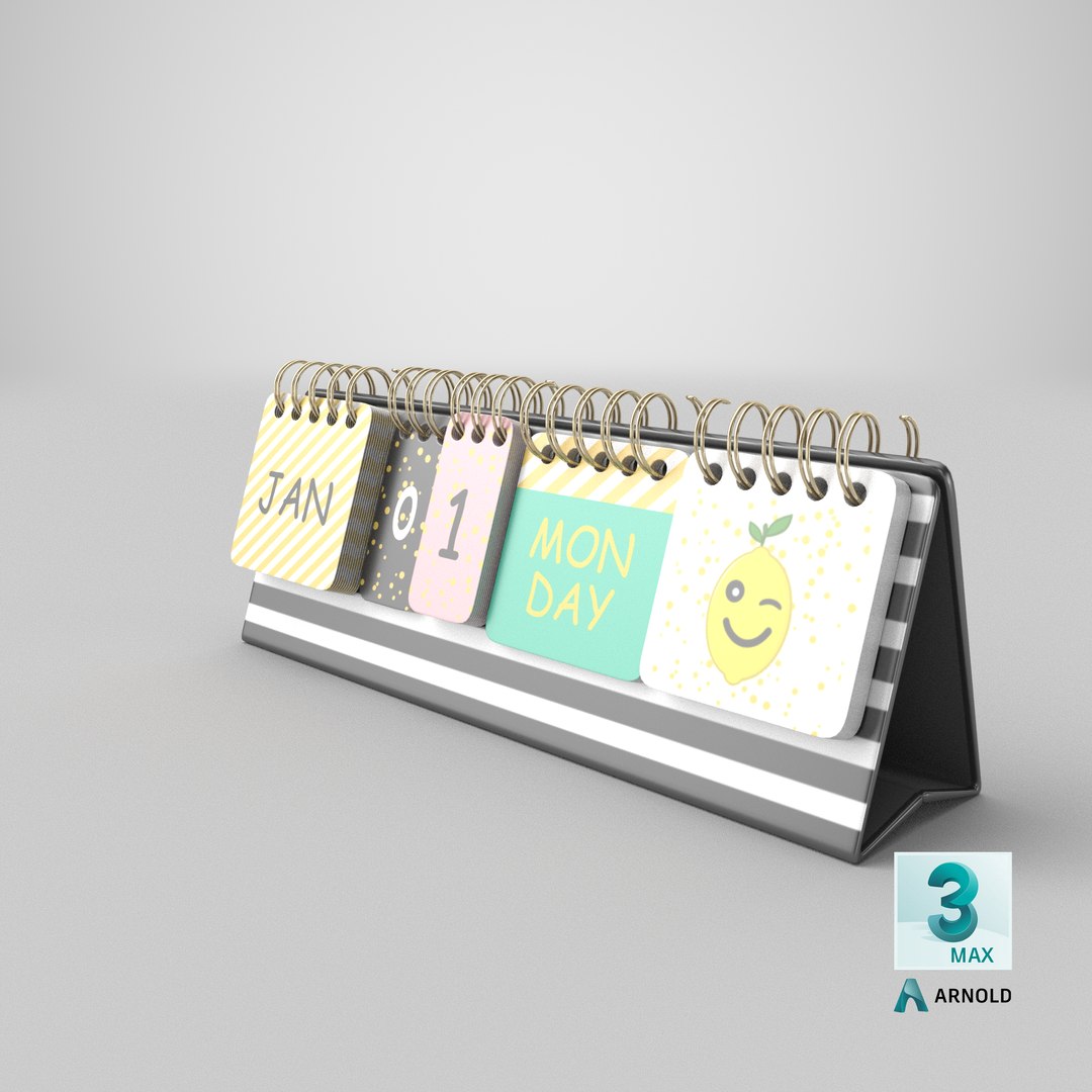 Perpetual Calendar 3D Model - TurboSquid 1916398