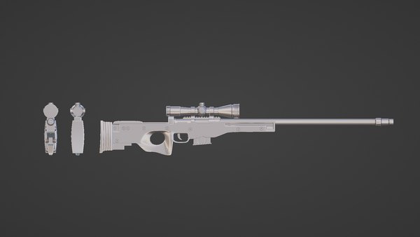 Modelo D Modelo De Arma D Awm Turbosquid