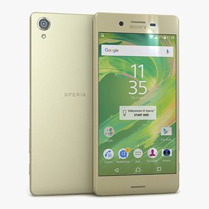 3d model sony xperia x lime