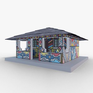 Ndebele Shop 3D model