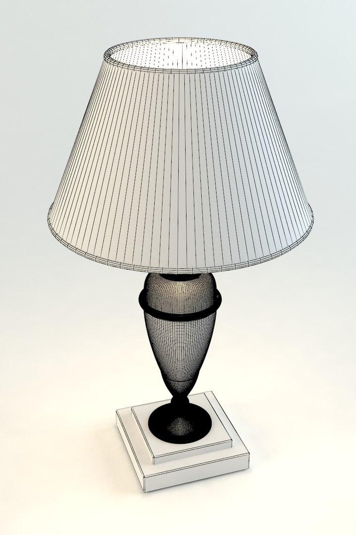 3ds Max Antique Elegant Table Lamp