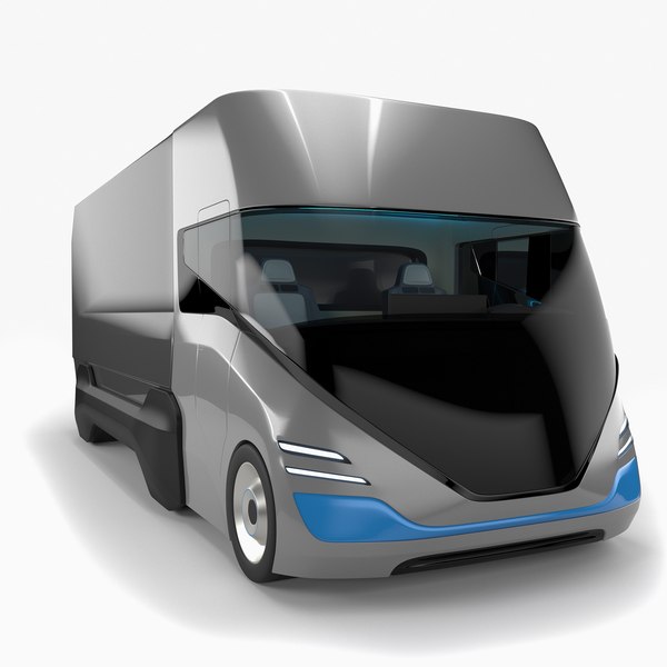 3D model Generic futuristic semi-truck