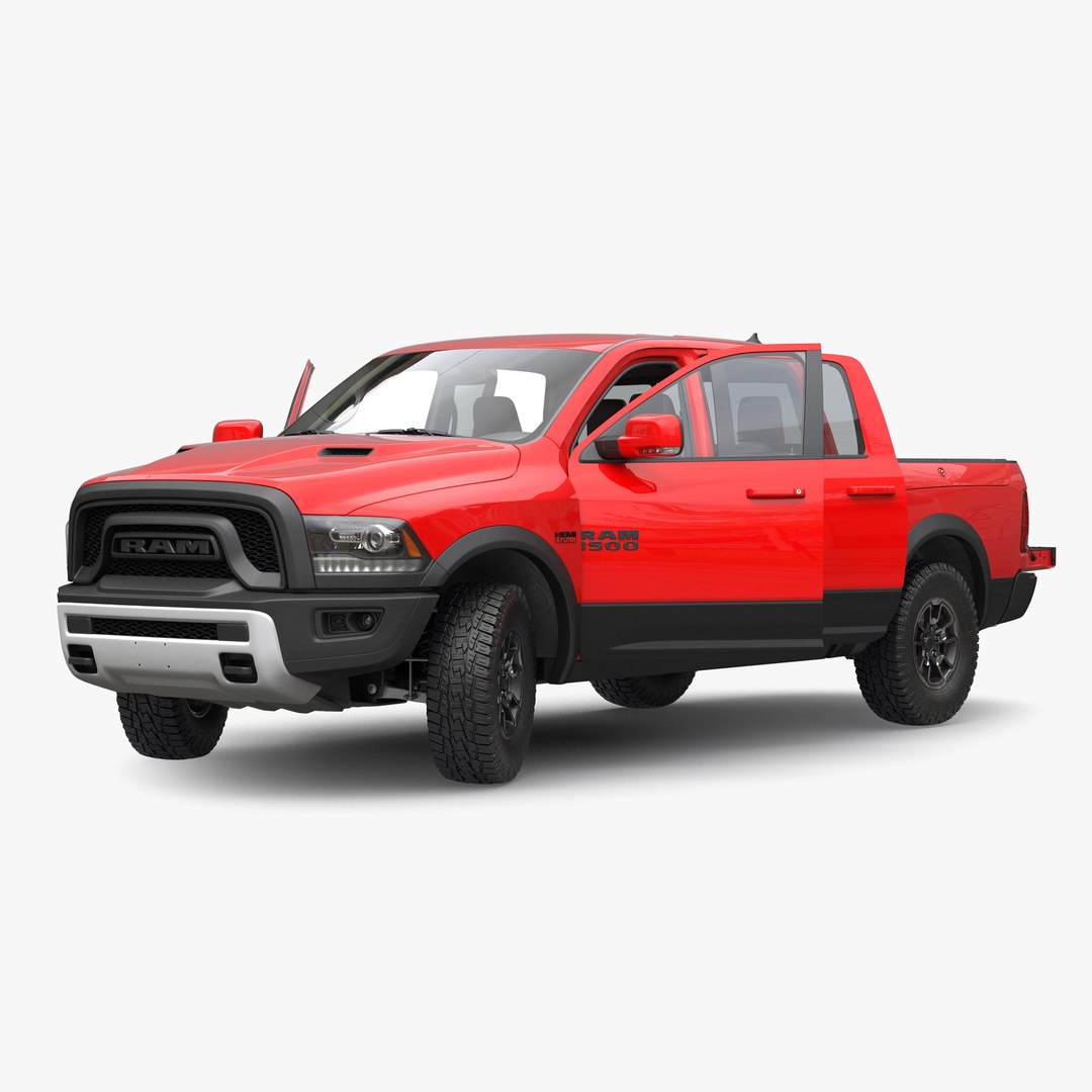 Dodge Ram Rebel 2016 Pikup Rigged 3D model preview