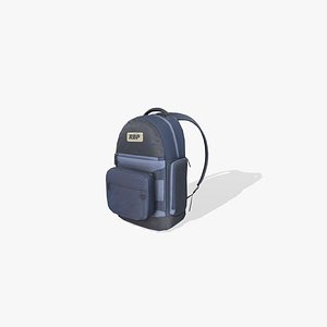 3D School Bag model