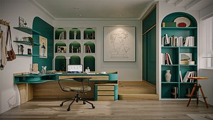 Children room of sneech 01 - MAX FBX OBJ SKP Simlab Collada 3D