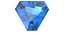 Shield Step Cut Blue Topaz
