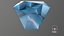 Shield Step Cut Blue Topaz