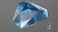 Shield Step Cut Blue Topaz