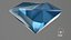 Shield Step Cut Blue Topaz