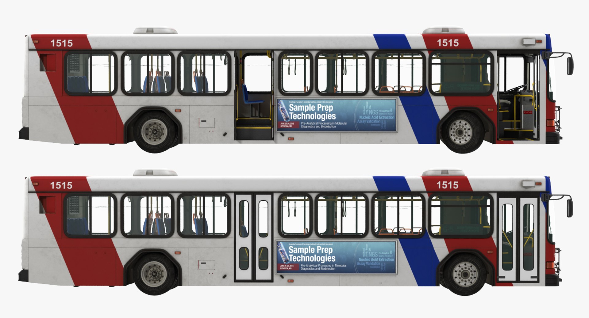 3d max gillig floor bus rigged