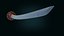 3D Medieval Realistic Japanese Katana Middle-poly Game ready
