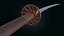 3D Medieval Realistic Japanese Katana Middle-poly Game ready
