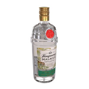 3D tanqueray malacca 70cl bottle model