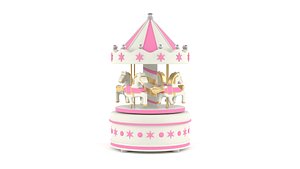 3D Carousel Music Box model