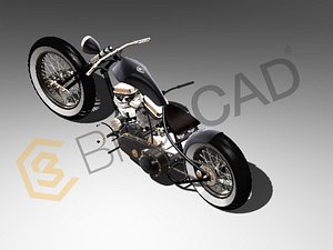 3D Bobber Bike model