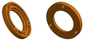 mini lathe bearing cover 3D model