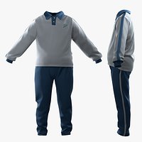Chinese elementary and middle school students school uniforms have hair