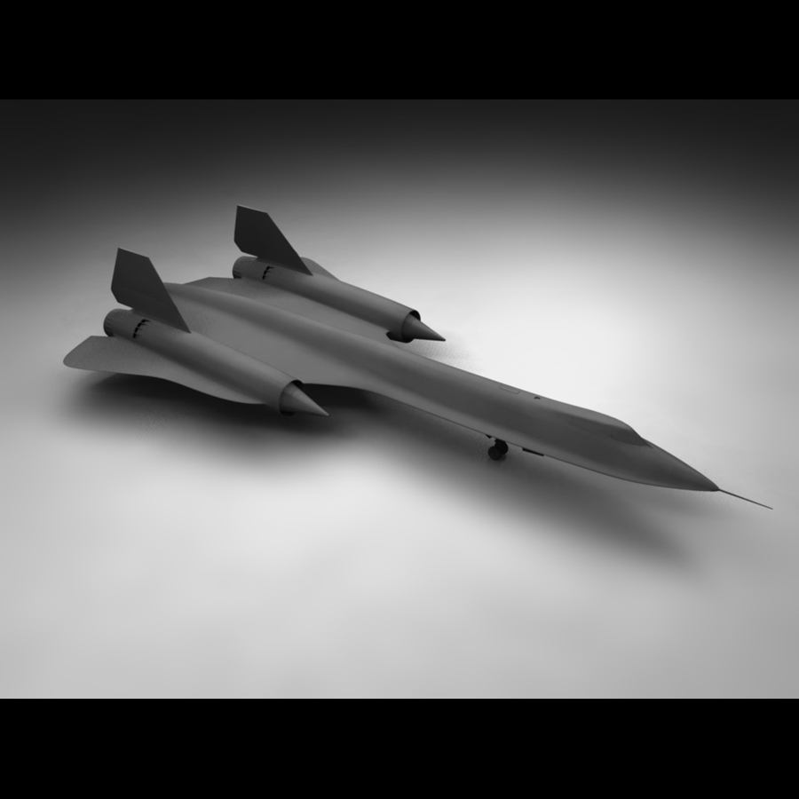 3d model of blackbird drone