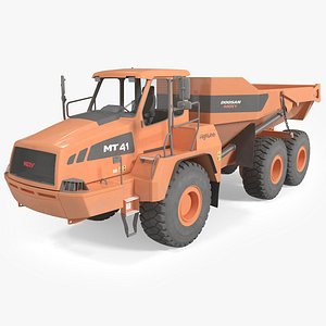 3d articulated truck doosan moxy