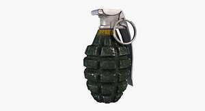 mk ii hand grenade 3d obj
