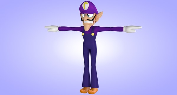 modelo 3d Waluigi Rigged - TurboSquid 953854