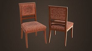 3D Old vintage chair model