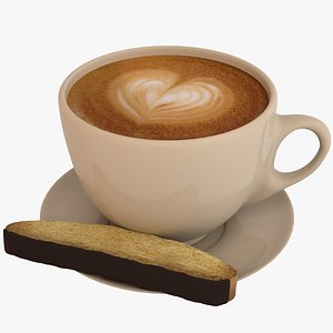 coffee latte art 3D model