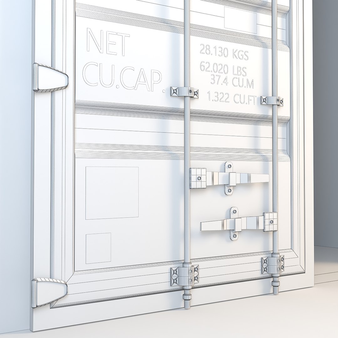 3D Industrial Container Sliding Doors Model - TurboSquid 1639812